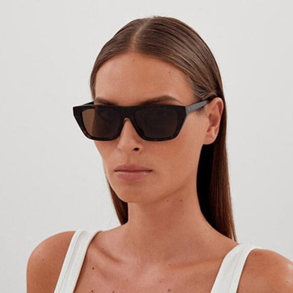 NEW BOTTEGA VENETA BV1291S 001 SUNGLASSES WOMEN BLACK SQUARE EYEWEAR